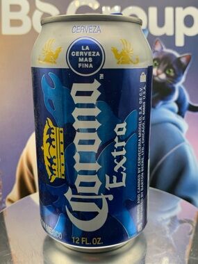 Vintage Beer Can Corona Extra Cerveza Mas Fina Empty Aluminum Can
